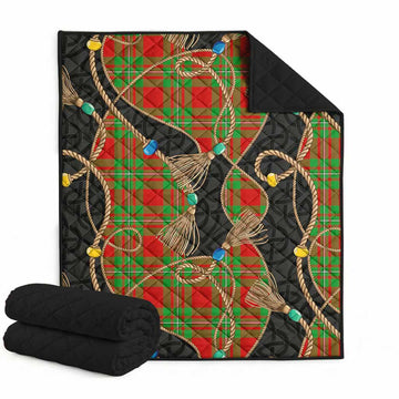 Callander Scottish Tartan Twisted Ropes Stylized Premium Quilt Super King Quilt 91" x 110" - Tartan Vibes Clothing