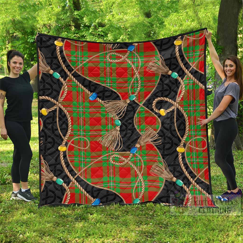 Callander Scottish Tartan Twisted Ropes Stylized Premium Quilt - Tartan Vibes Clothing