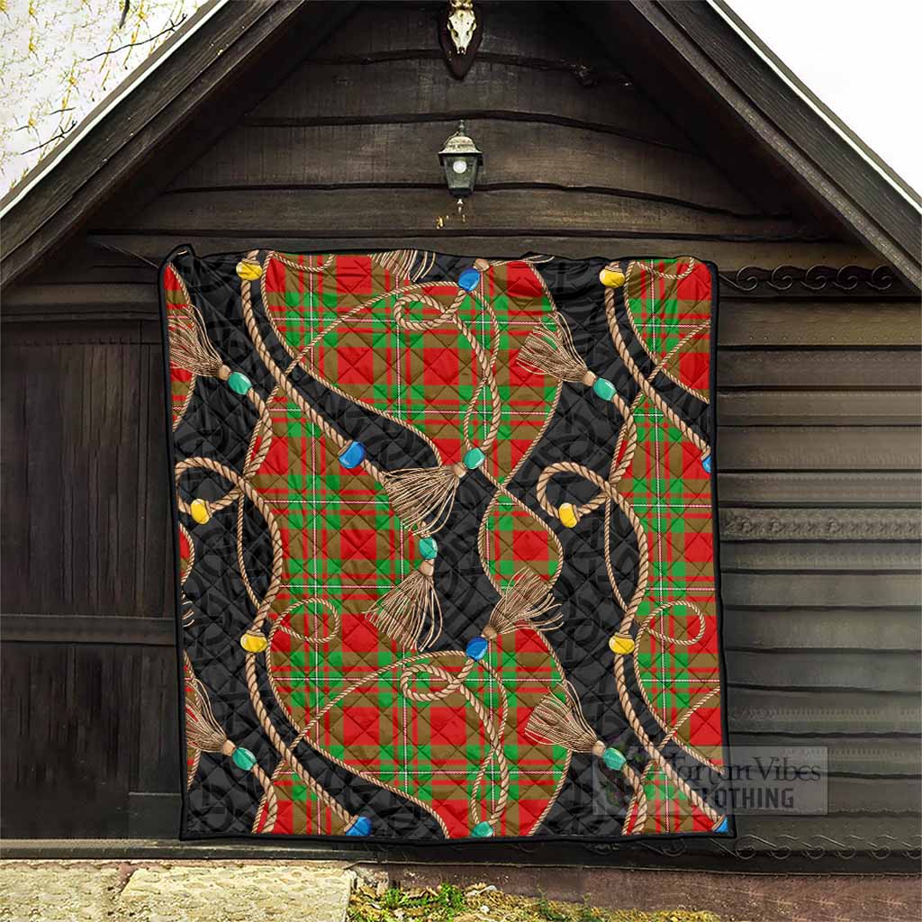 Callander Scottish Tartan Twisted Ropes Stylized Premium Quilt - Tartan Vibes Clothing