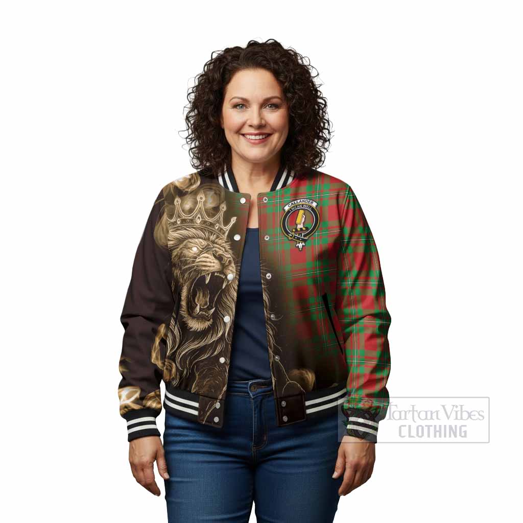 Callander Tartan Baseball Jacket Roaring Lion Heritage