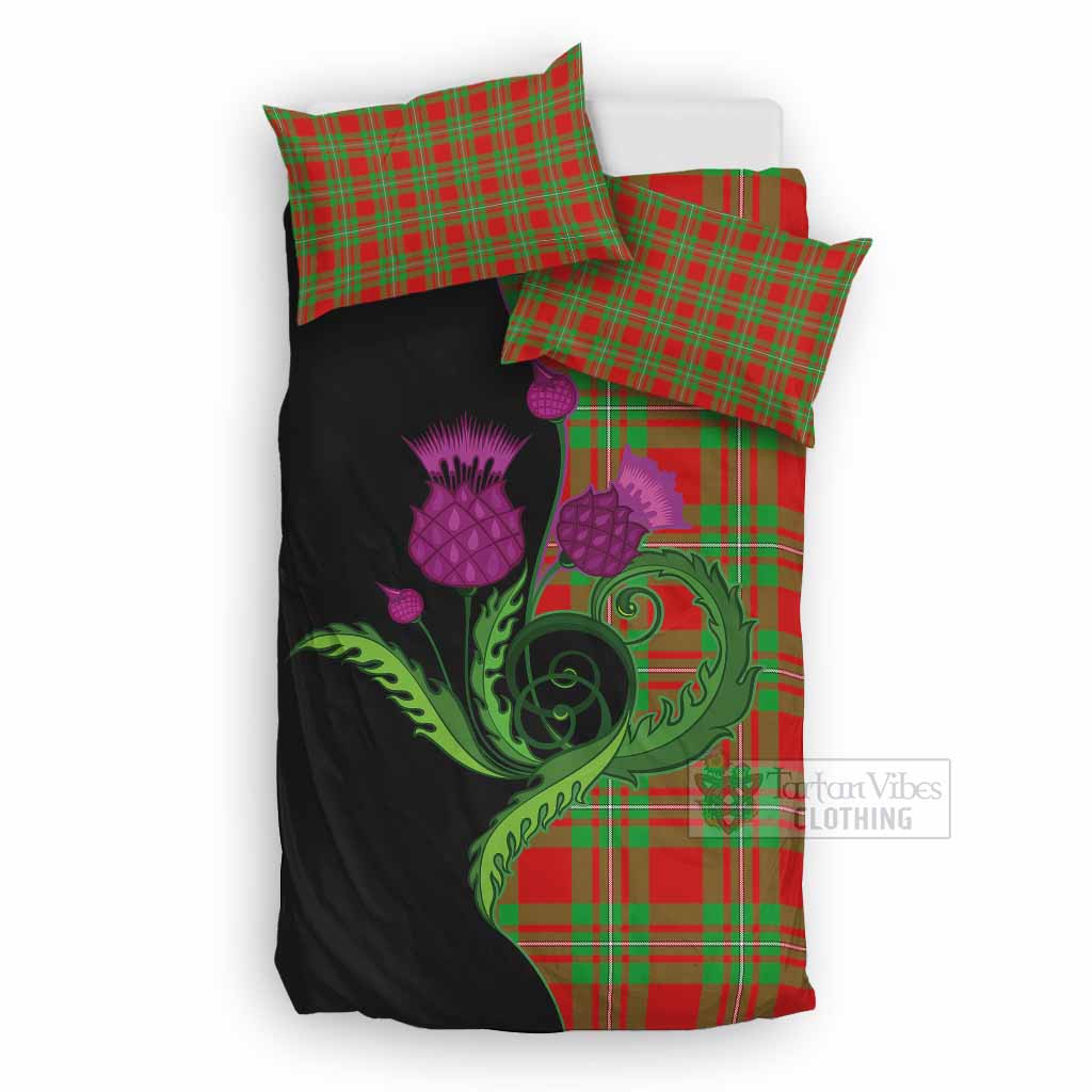 Callander Tartan Bedding Set Traditional Scottish Thistle UK Bedding Set UK Double 79*79 inch - Tartan Vibes Clothing