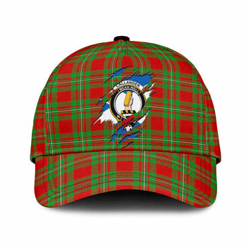 Callander Tartan Classic Cap with Family Crest In Me Style