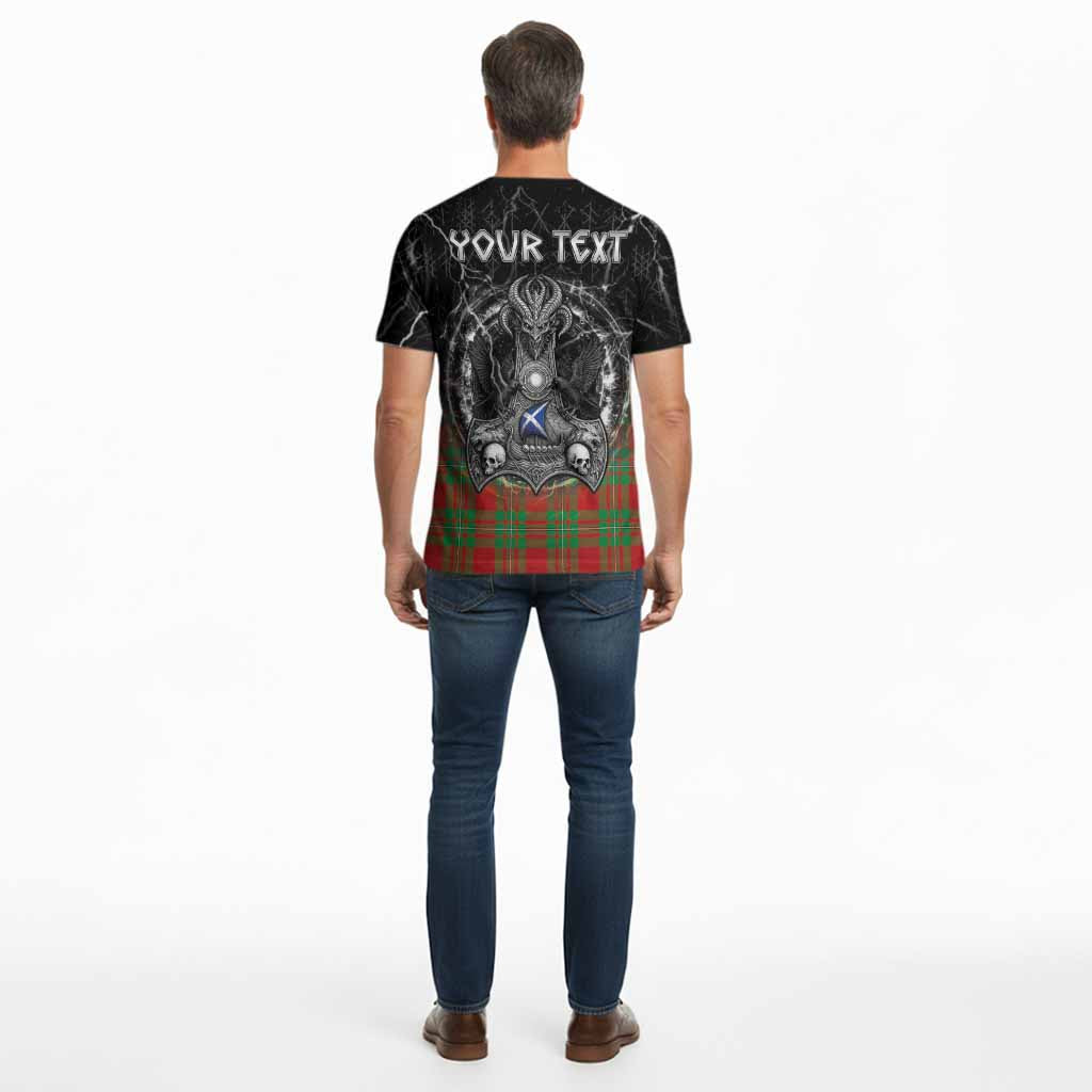 Callander Tartan Crest Cotton T-shirt Celtic Odin's Raven Legacy