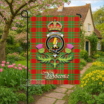 Callander Tartan Family Crest Garden Flag Royal Thistle Welcome Style - Tartan Vibes Clothing
