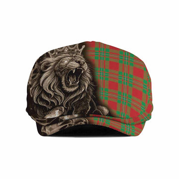 Callander Tartan Flat Cap, Jeff Cap Roaring Lion Heritage Flat Cap - Tartan Vibes Clothing