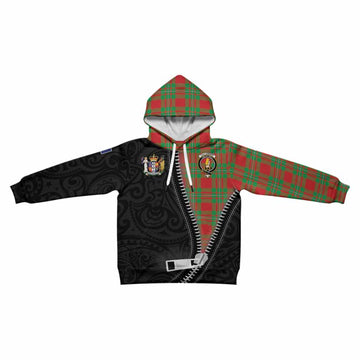 Callander Tartan Kid Hoodie New Zealand Pattern Unique Zipper Stylized
