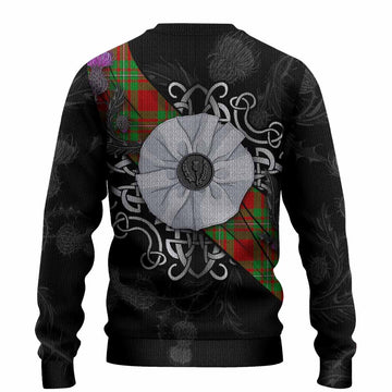 Callander Tartan Knitted Sweater Jacobite White Rose