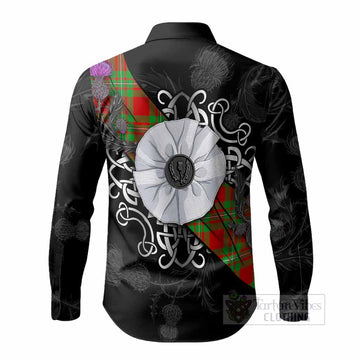Callander Tartan Long Sleeve Button Shirts Jacobite White Rose - Tartan Vibes Clothing
