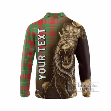 Callander Tartan Long Sleeve Polo Shirt Roaring Lion Heritage