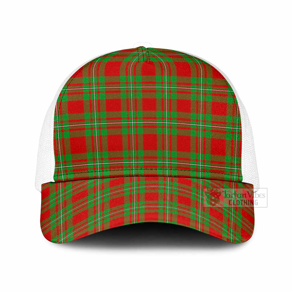 Callander Tartan Mesh Trucker Cap One Size (Adjustable) White - Tartan Vibes Clothing
