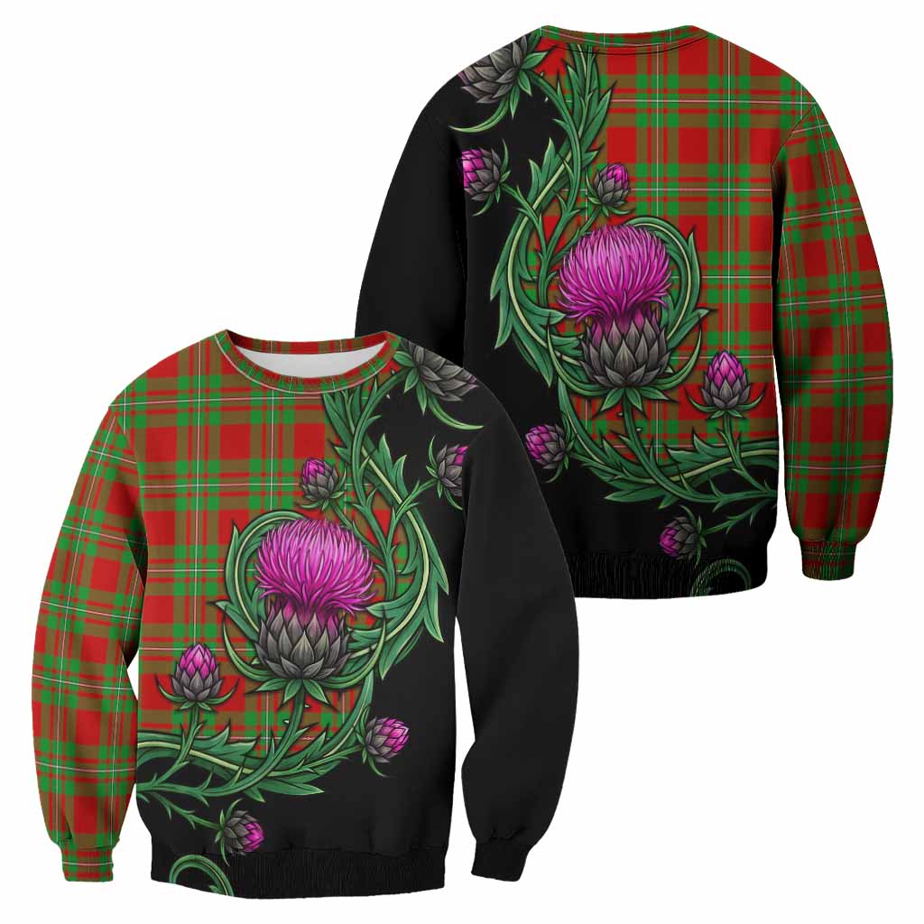 Callander Tartan Sweatshirt Resilient Scottish Thistle - Tartan Vibes Clothing