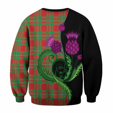 Callander Tartan Sweatshirt Traditional Scottish Thistle