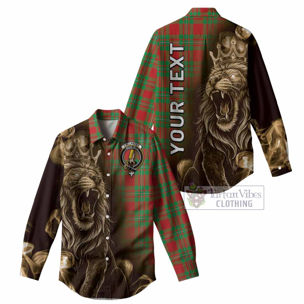 Callander Tartan Women Casual Shirt Roaring Lion Heritage