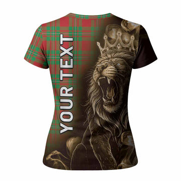 Callander Tartan Women T shirt Roaring Lion Heritage