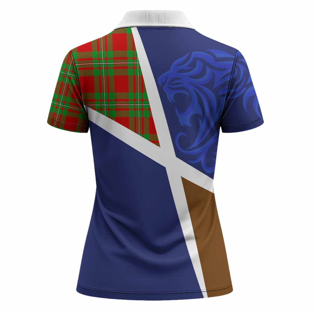 Callander The Scottish Football Crest Women Polo Shirt Lion-Tartan Army