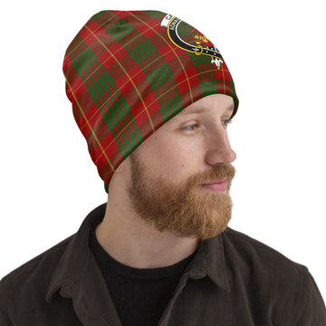 Cameron Tartan Beanies Hat with Family Crest