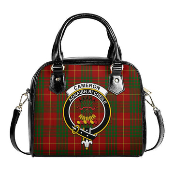 Cameron Tartan Shoulder Handbags with Family Crest