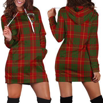 Cameron Tartan Hoodie Dress with Family Crest - Tartan Vibes Clothing