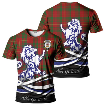 Cameron Tartan T-Shirt with Alba Gu Brath Regal Lion Emblem