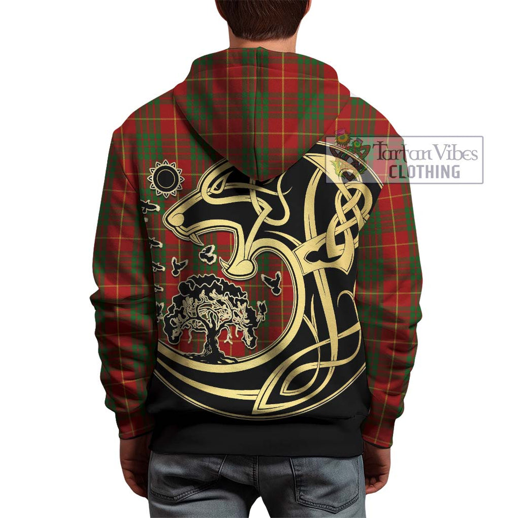Cameron Tartan Hoodie with Family Crest Celtic Wolf Style - Tartan Vibes Clothing