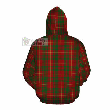 Cameron Tartan Cotton Hoodie with Family Crest DNA In Me Style