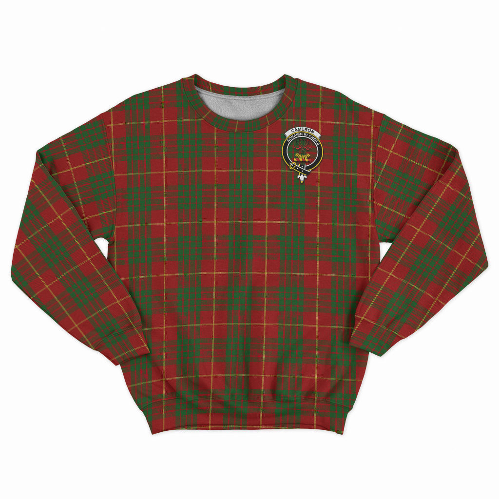 Cameron Tartan Sweatshirt with Family Crest - Tartan Vibes Clothing