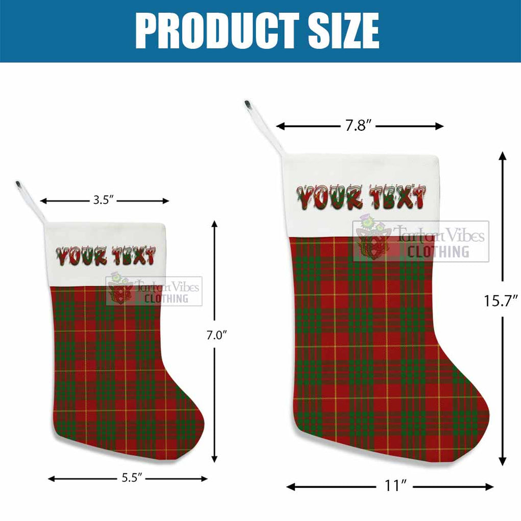 Tartan Vibes Clothing Cameron Tartan Christmas Stocking with Personalized Text