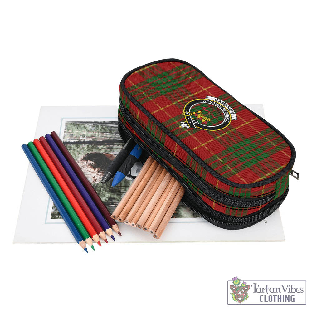 Tartan Vibes Clothing Cameron Tartan Pen and Pencil Case with Family Crest