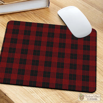 Cameron Black and Red Tartan Mouse Pad