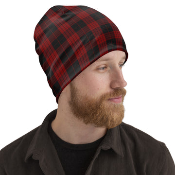 Cameron Black and Red Tartan Beanies Hat