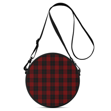 Cameron Black and Red Tartan Round Satchel Bags