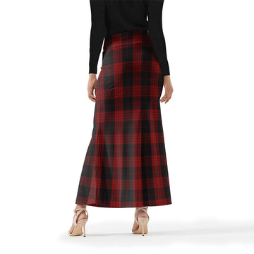 Cameron Black and Red Tartan Womens Full Length Skirt