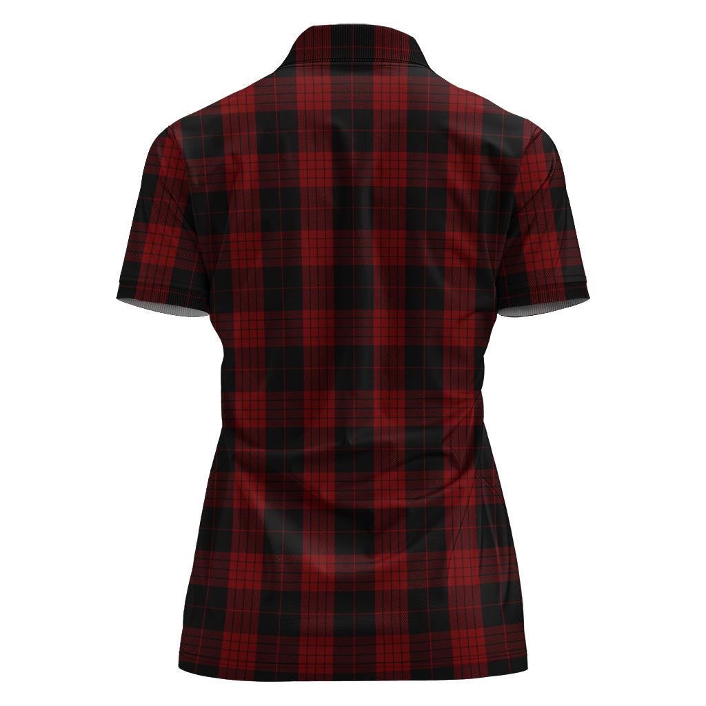 cameron-black-and-red-tartan-polo-shirt-for-women