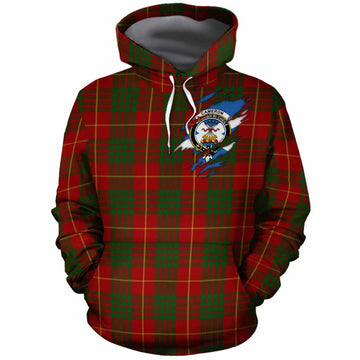 Cameron Clan Crest In Me Tartan Cotton Hoodie Scotland Flag Style
