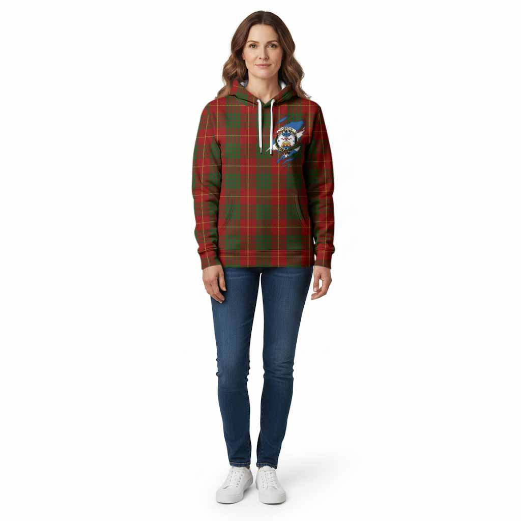 Cameron Clan Crest In Me Tartan Cotton Hoodie Scotland Flag Style