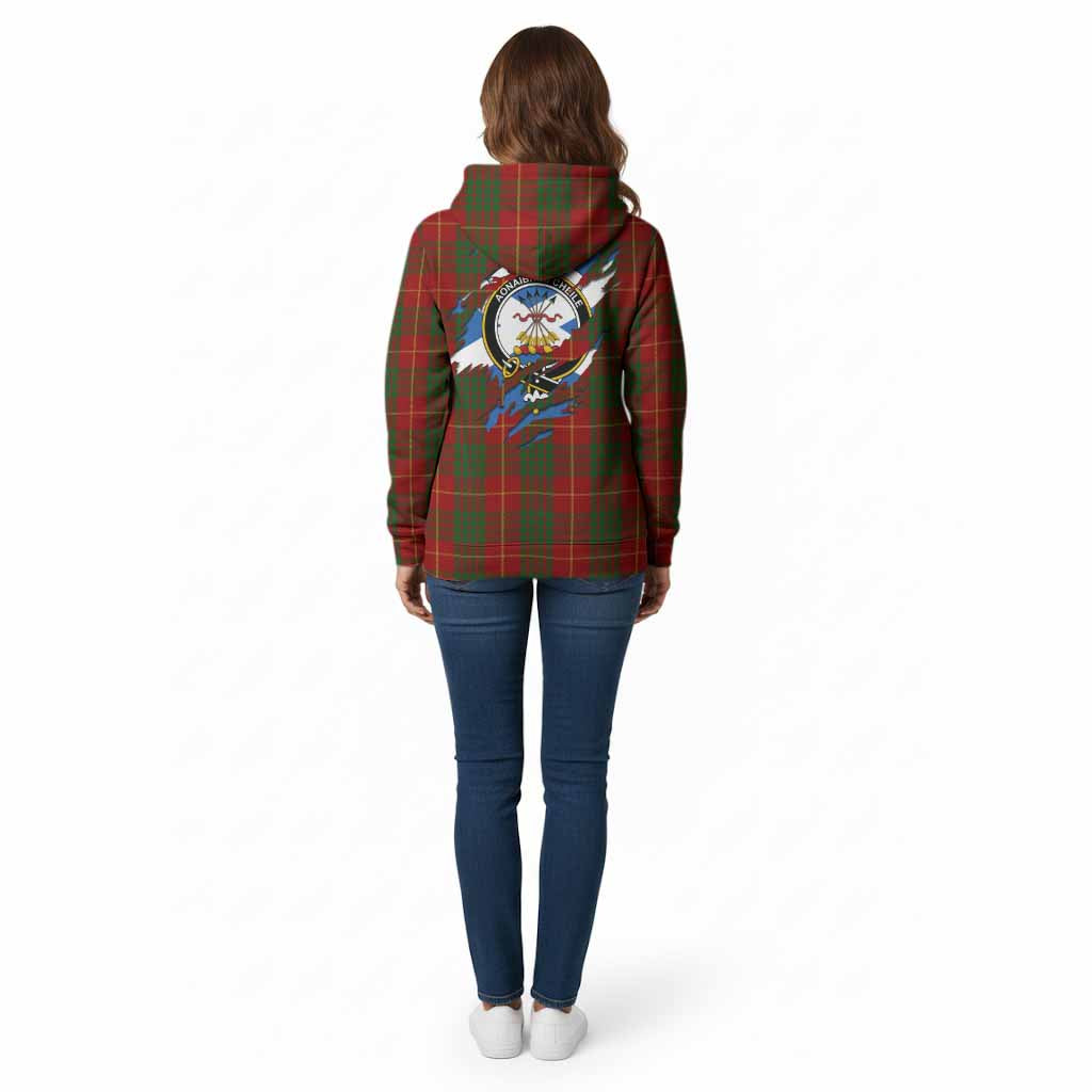 Cameron Clan Crest In Me Tartan Cotton Hoodie Scotland Flag Style