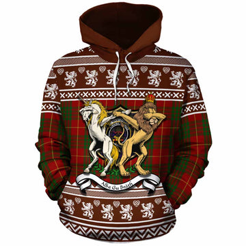 Cameron Clan Tartan Crest Christmas Cotton Hoodie Coat of Arms Funny Style