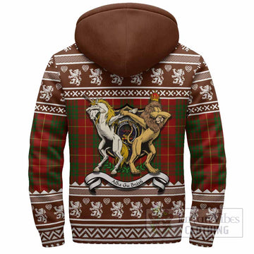 Cameron Clan Tartan Crest Christmas Fleece Hoodie Coat of Arms Funny Style