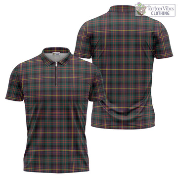 Tartan Vibes Clothing Cameron Highlanders of Ottawa Tartan Zipper Polo Shirt
