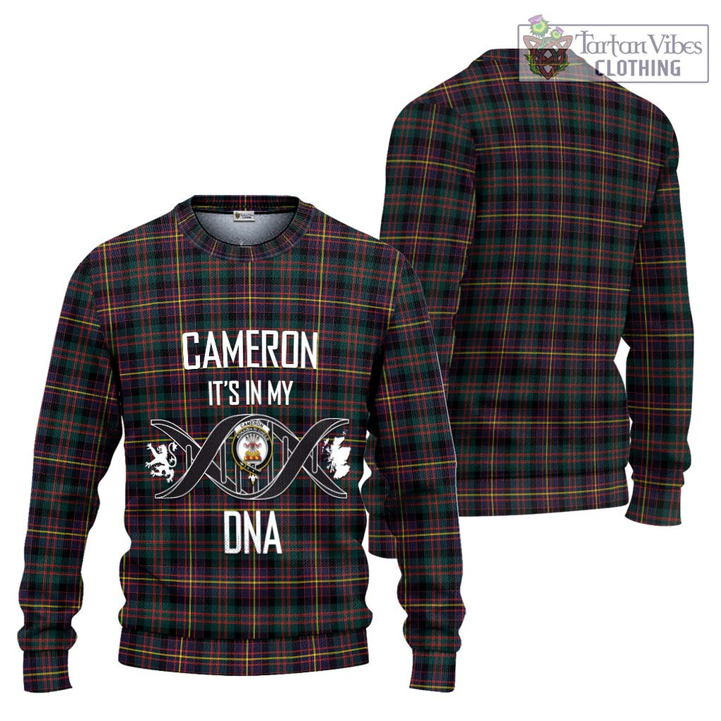 Cameron Highlanders of Ottawa Tartan Knitted Sweater with Family Crest DNA In Me Style Unisex - Tartanvibesclothing Shop