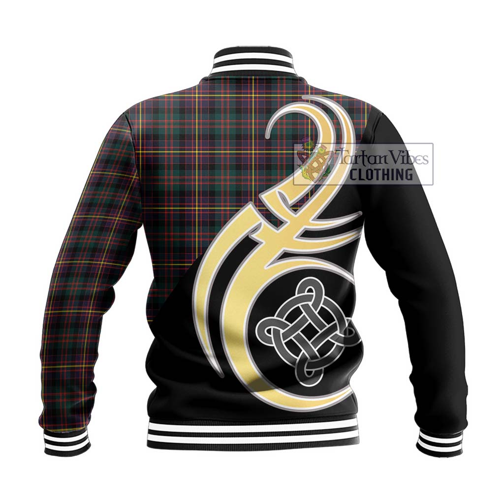 Cameron Highlanders of Ottawa Tartan Baseball Jacket with Family Crest and Celtic Symbol Style - Tartan Vibes Clothing