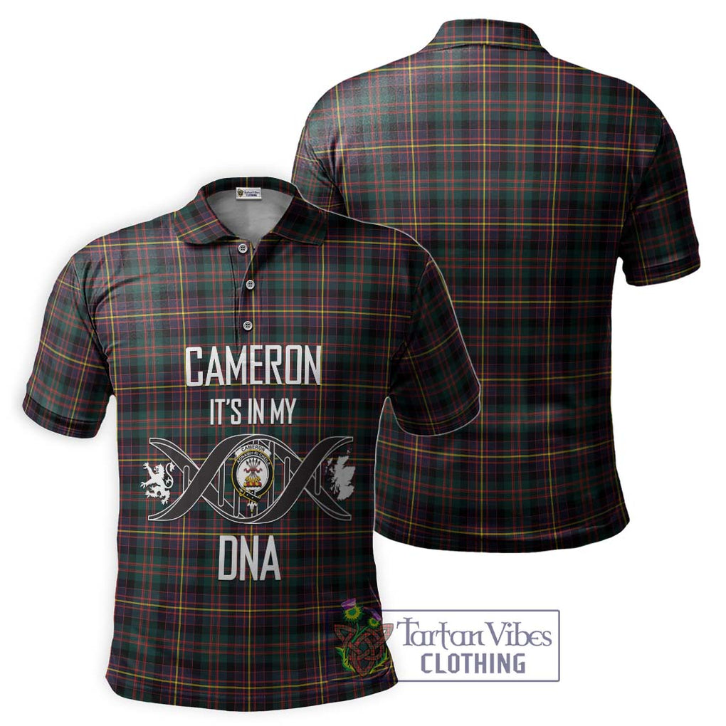 Cameron Highlanders of Ottawa Tartan Polo Shirt with Family Crest DNA In Me Style - Tartanvibesclothing Shop