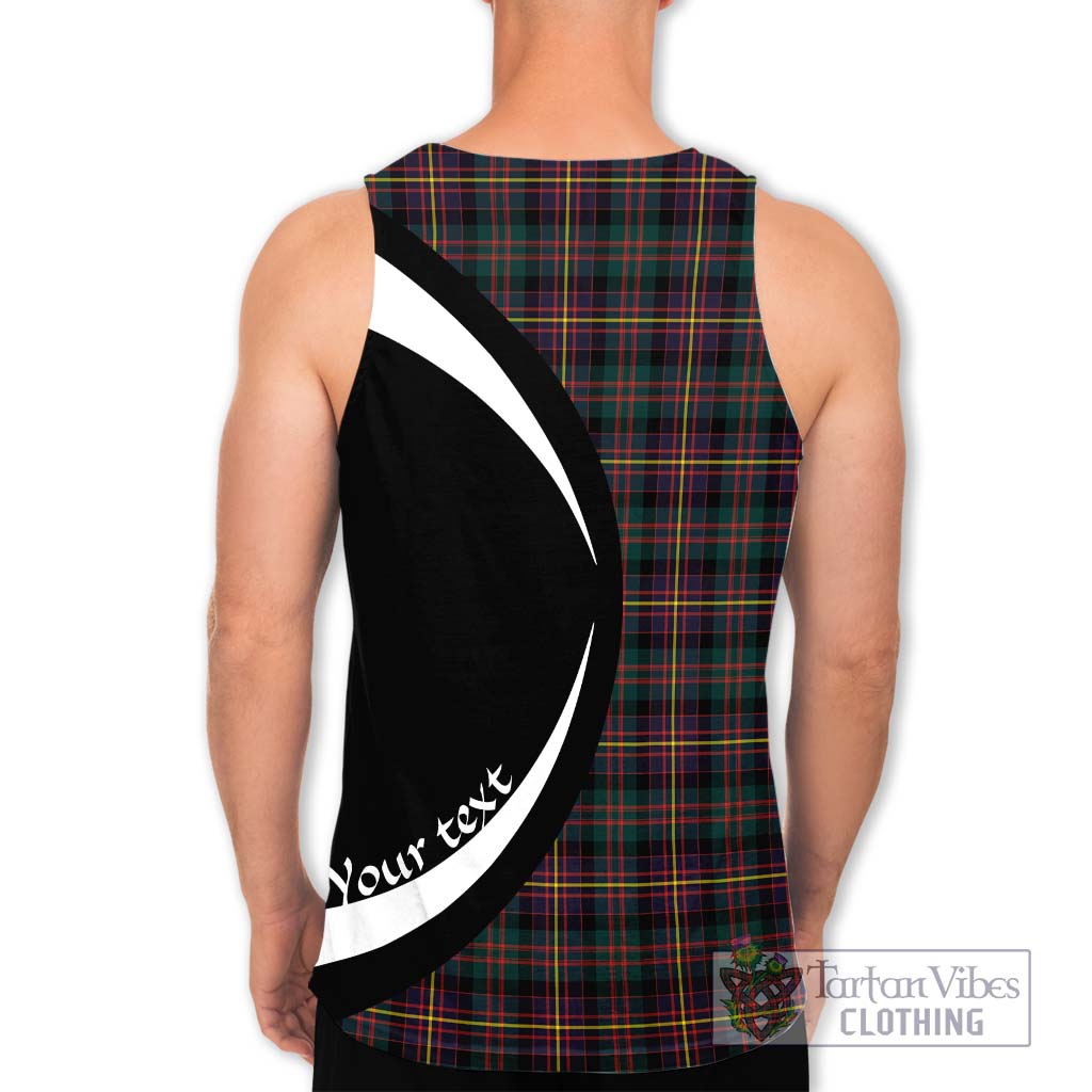 Cameron Highlanders of Ottawa Tartan Men's Tank Top with Family Crest Circle Style - Tartan Vibes Clothing