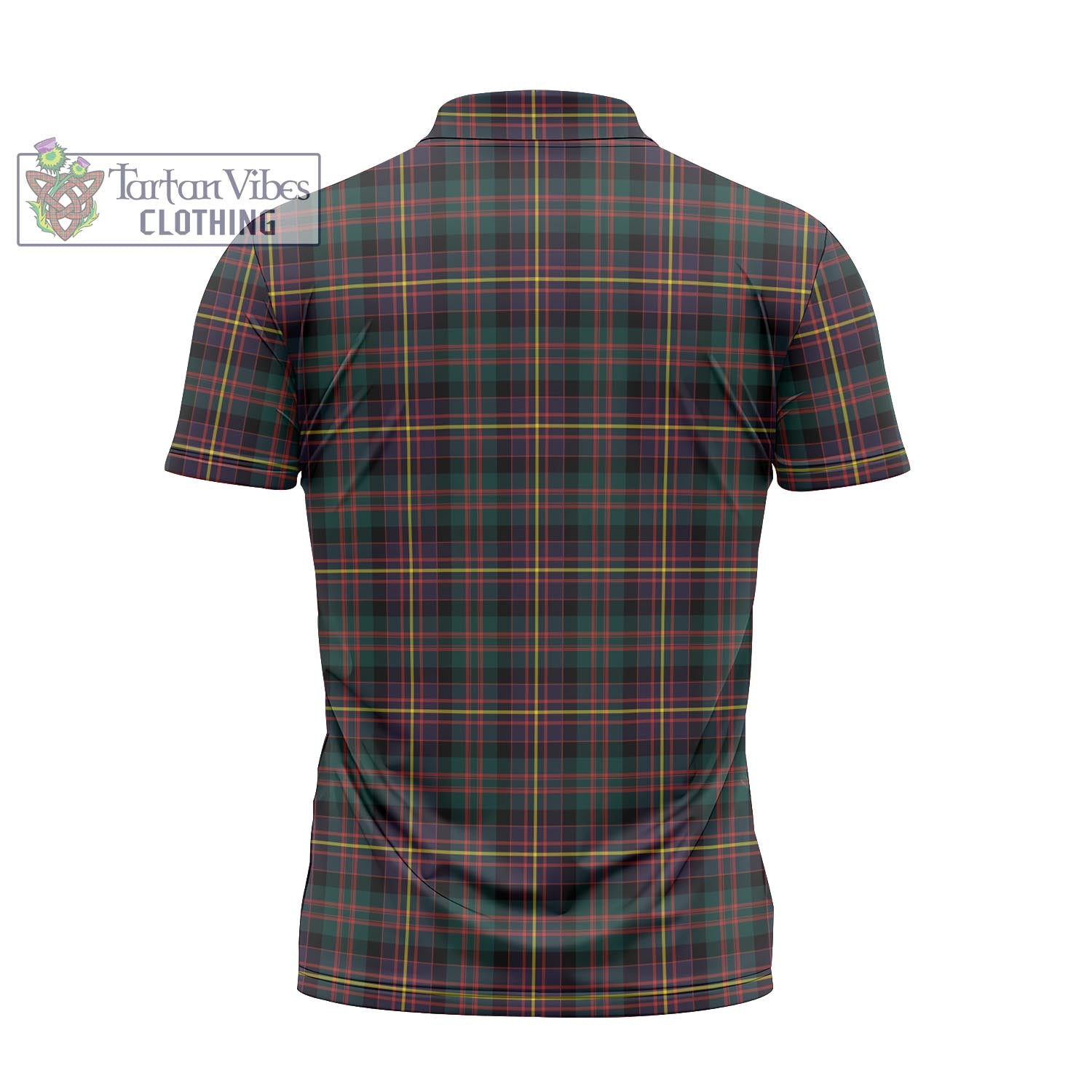 Tartan Vibes Clothing Cameron Highlanders of Ottawa Tartan Zipper Polo Shirt