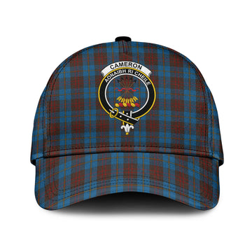 Cameron Hunting Tartan Classic Cap with Family Crest