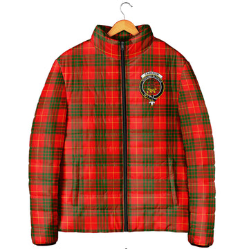 Cameron Modern Tartan Padded Jacket with Family Crest