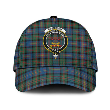 Cameron of Erracht Ancient Tartan Classic Cap with Family Crest