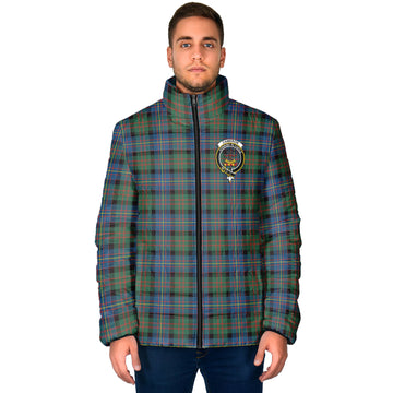 Cameron of Erracht Ancient Tartan Padded Jacket with Family Crest