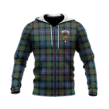 Cameron of Erracht Ancient Tartan Knitted Hoodie with Family Crest