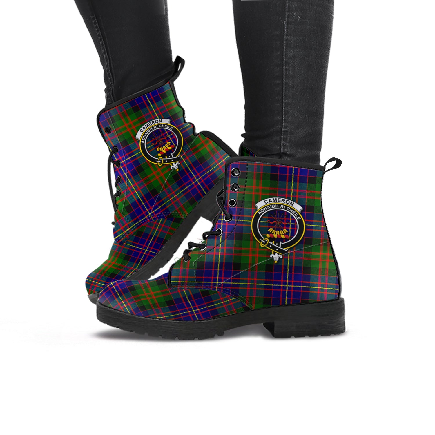 cameron-of-erracht-modern-tartan-leather-boots-with-family-crest